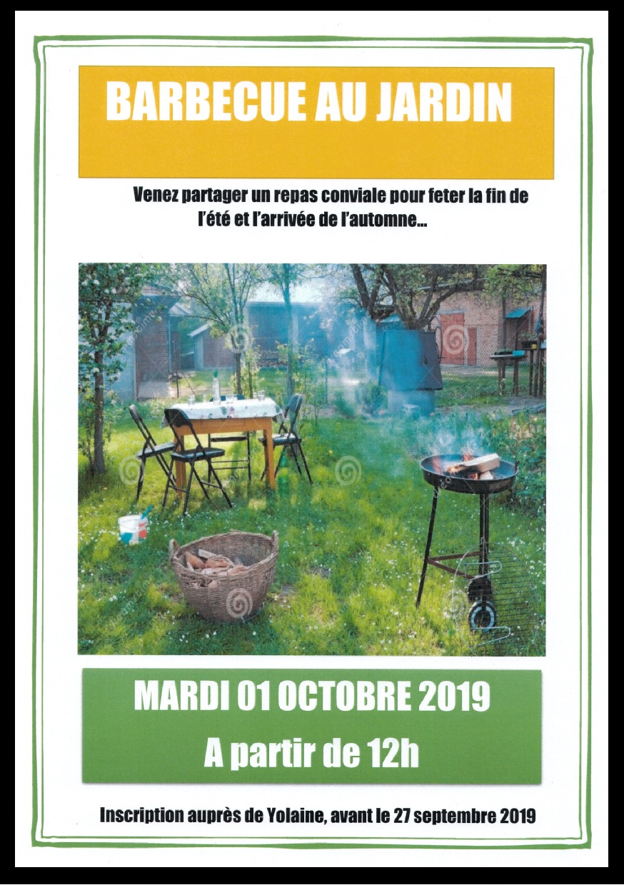 2019 Barbecue au Jardin